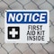 Signmission First Aid Kit Inside, 14 in W x Rectangle, Plastic OS-2PACK-NS-P-1014-L-12740 - alternate 3